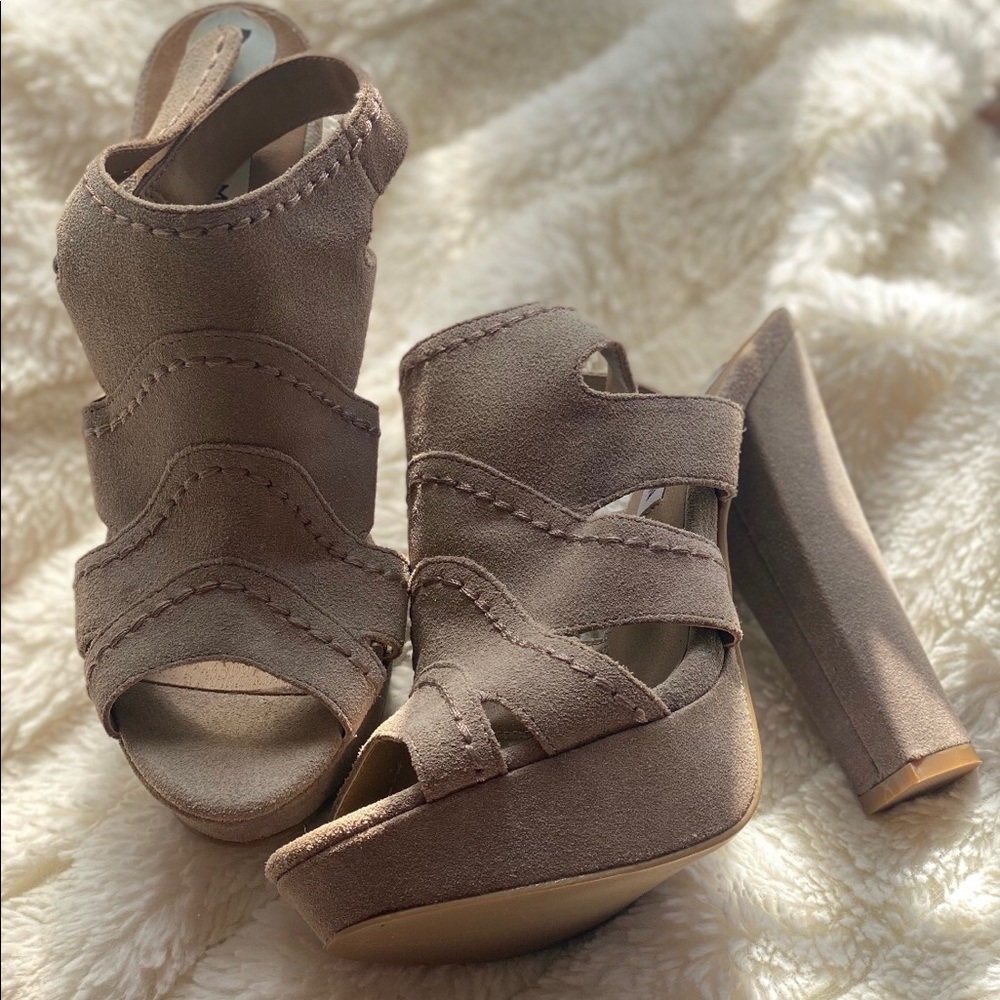 Steve Madden Suede Platforms